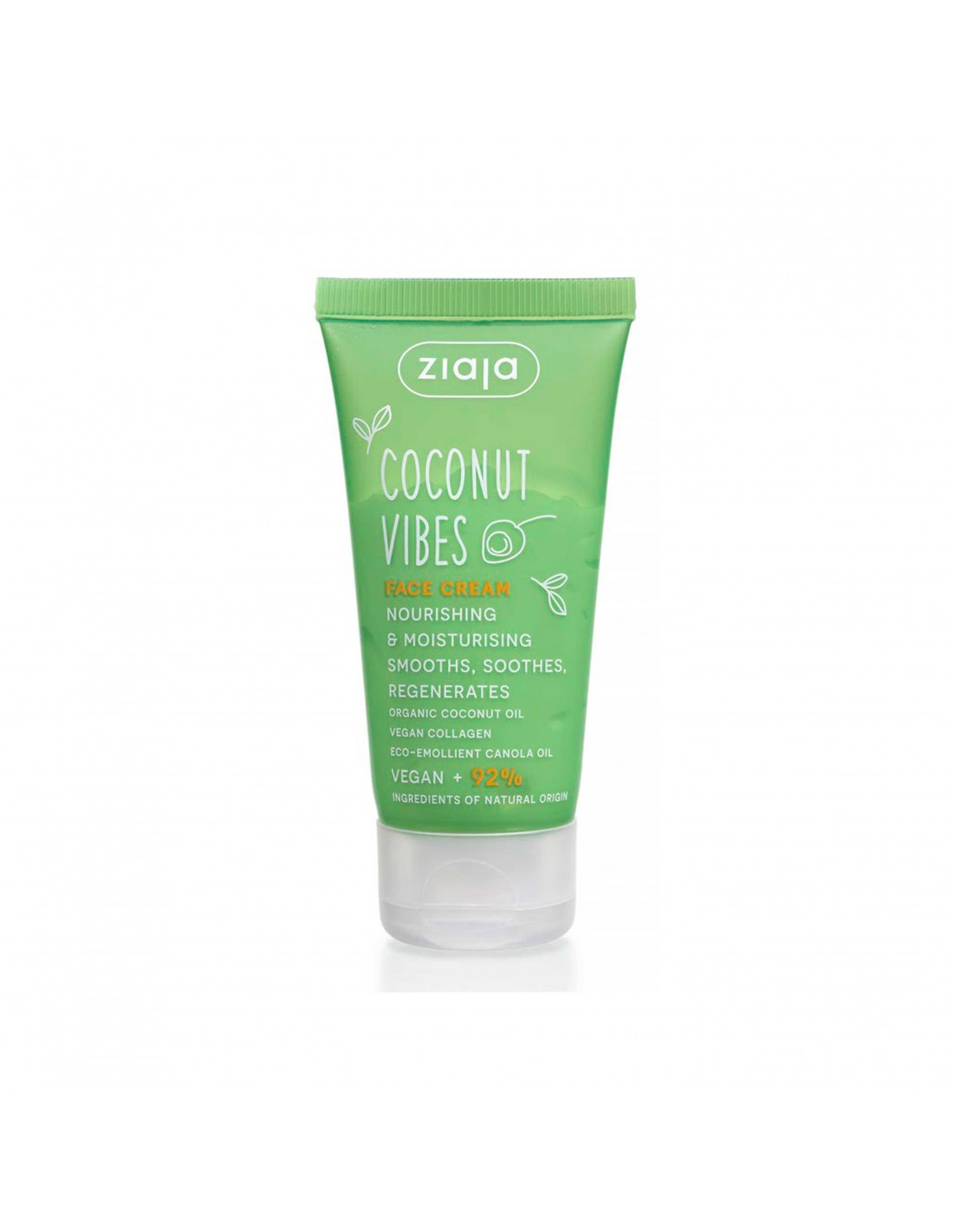 COCONUT & ORANGE VIBES CREMA FACIAL NUTRITIVA CON NOTAS DE COCO DE ZIAJA