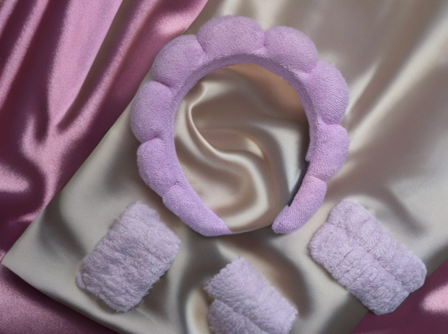 DIADEMA Y MUÑEQUERAS PARA SKINCARE