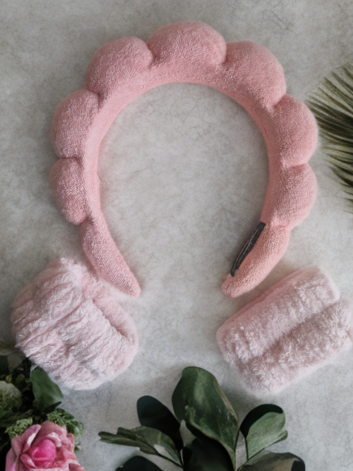 DIADEMA Y MUÑEQUERAS PARA SKINCARE