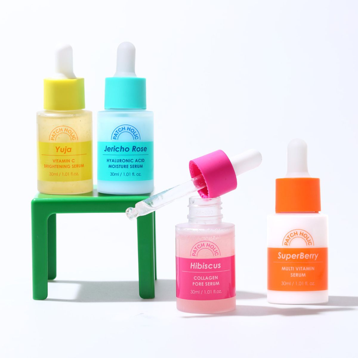 SERUM ILUMINADOR FACIAL  DE SUPER BAYAS  DE PATCH HOLIC